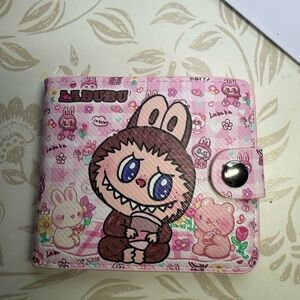 Labubu colorful single pink wallet #1